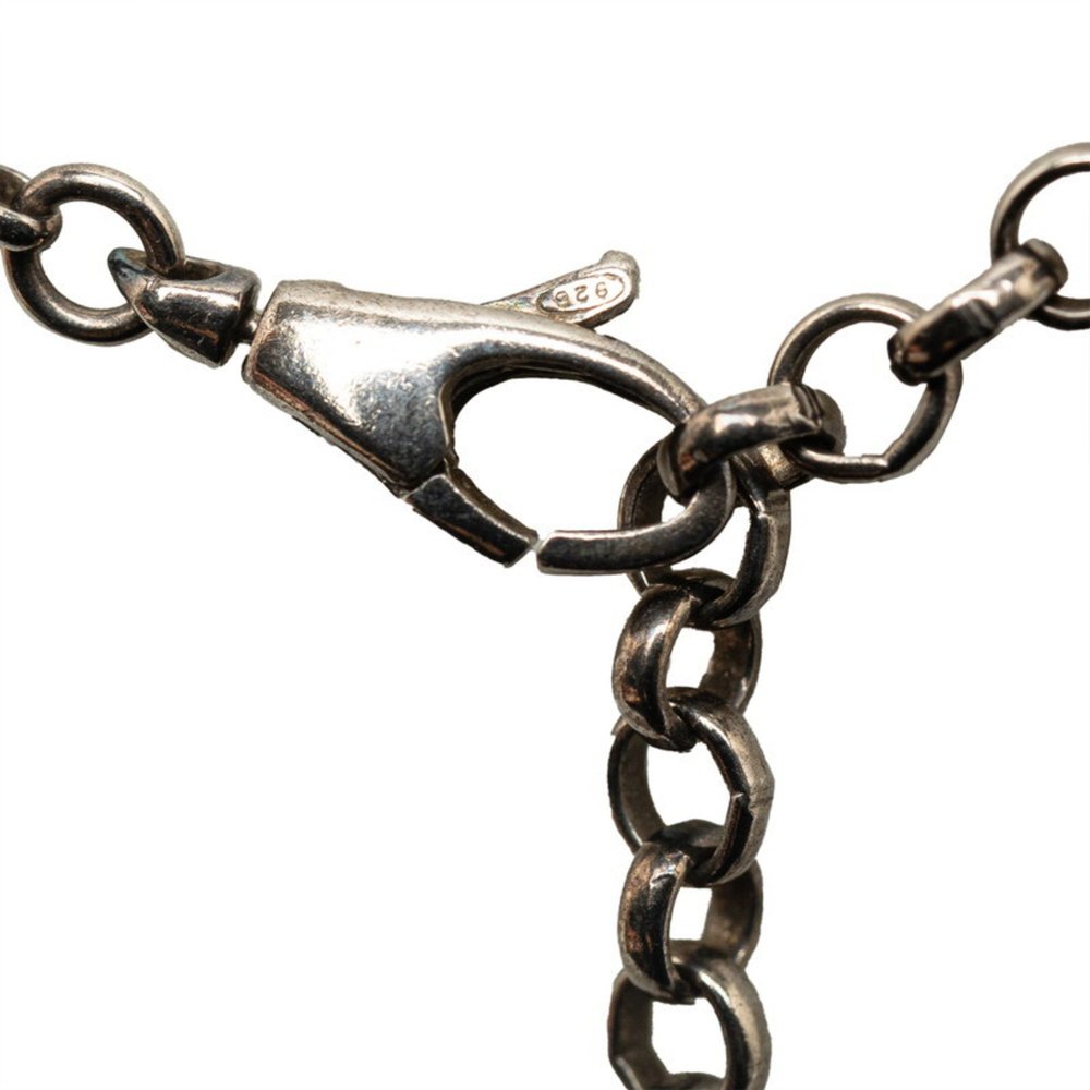 Gucci Interlocking G Necklace 455307 Silver Metal Men's GUCCI - Picture 3 of 6